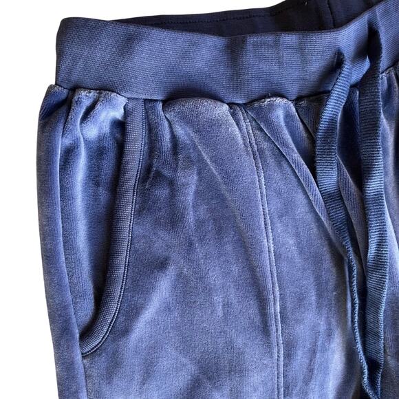 SKIN WORLDWIDE Audriana Azure Blue Velour Joggers Women's Size 2/M NWT - Picture 5 of 6